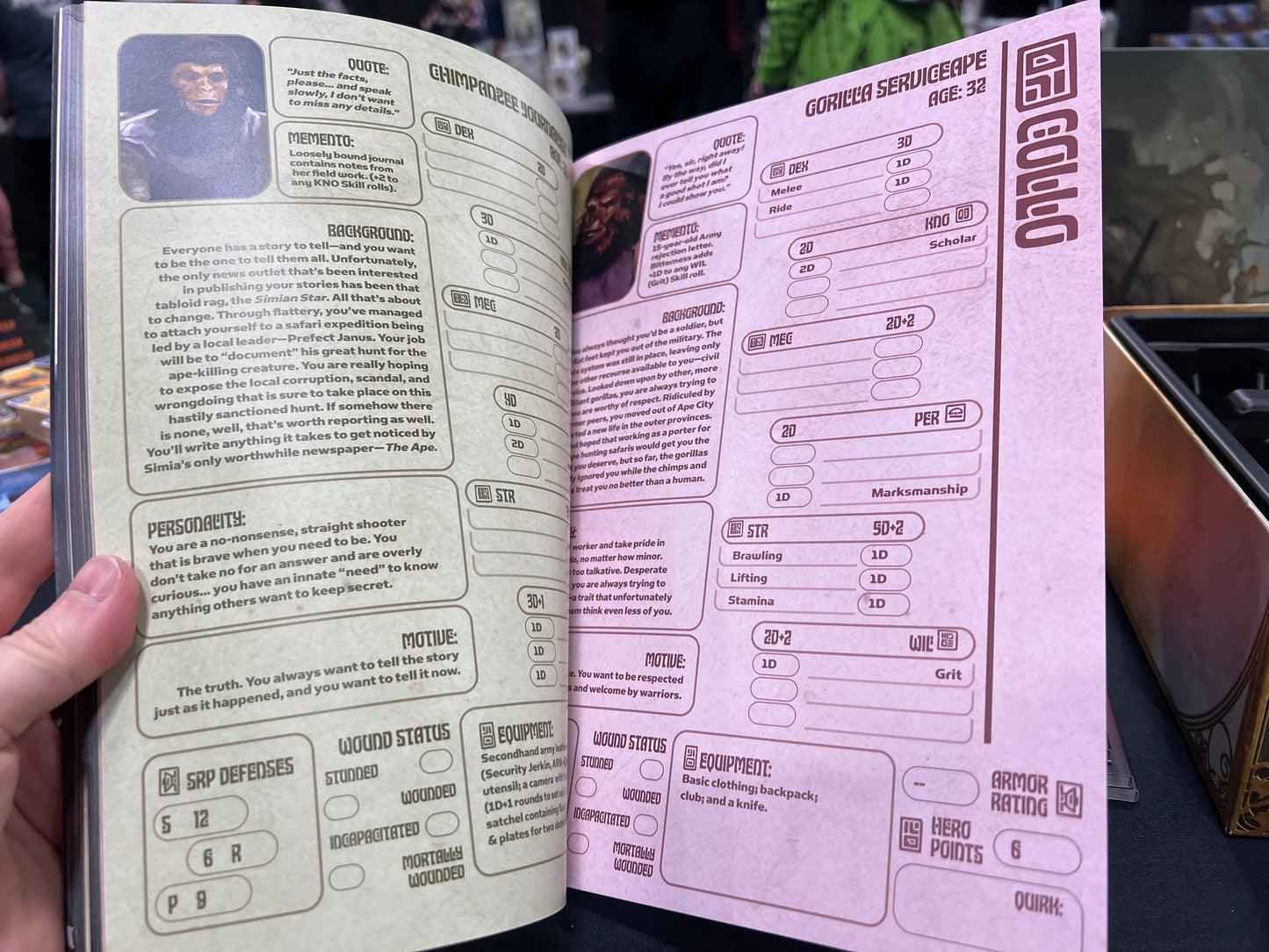 PLANET OF THE APES RPG QuickStart Guide