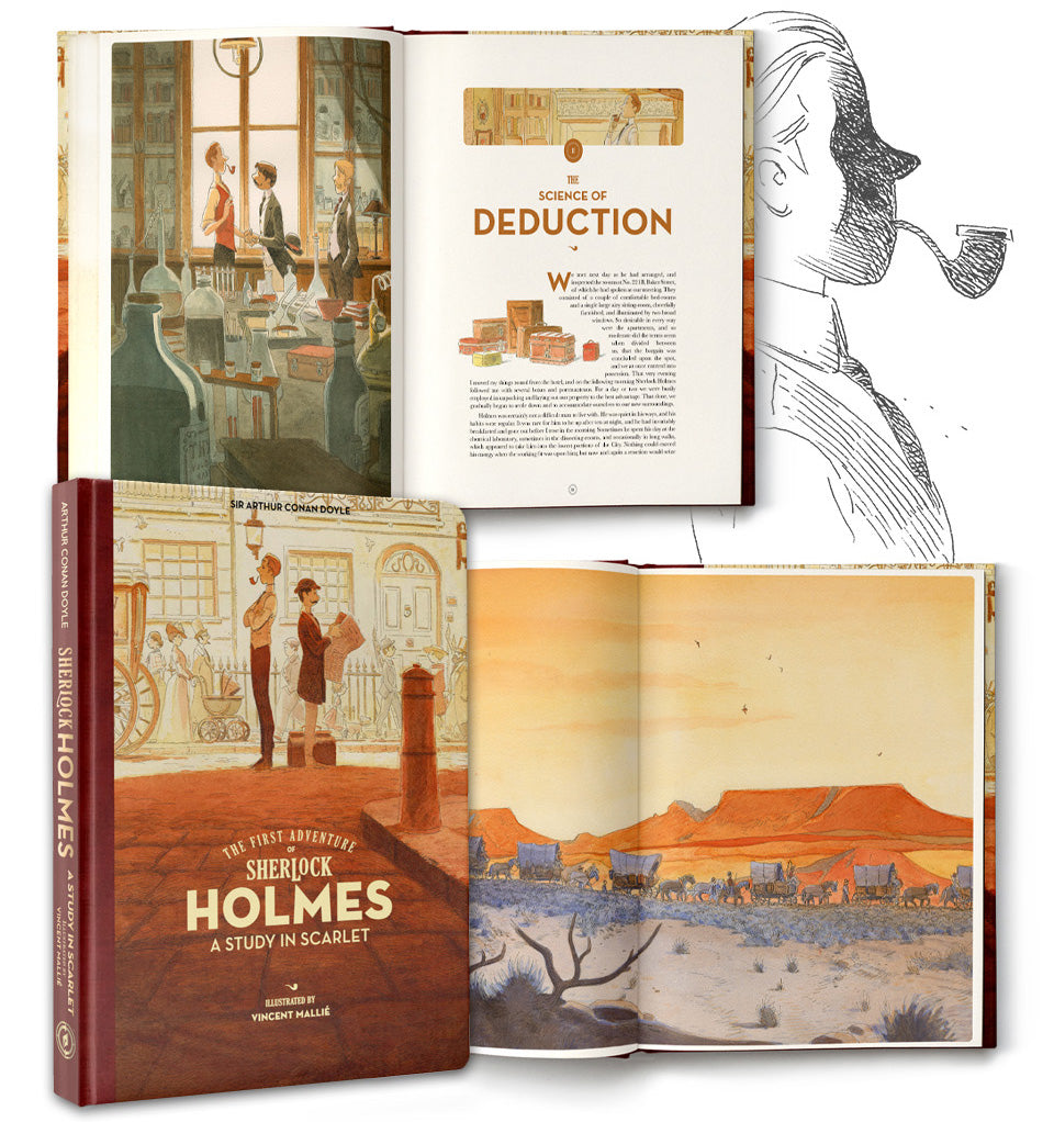 SHERLOCK HOLMES / ARSENE LUPIN SLIPCASE SET by Vincent Mallie