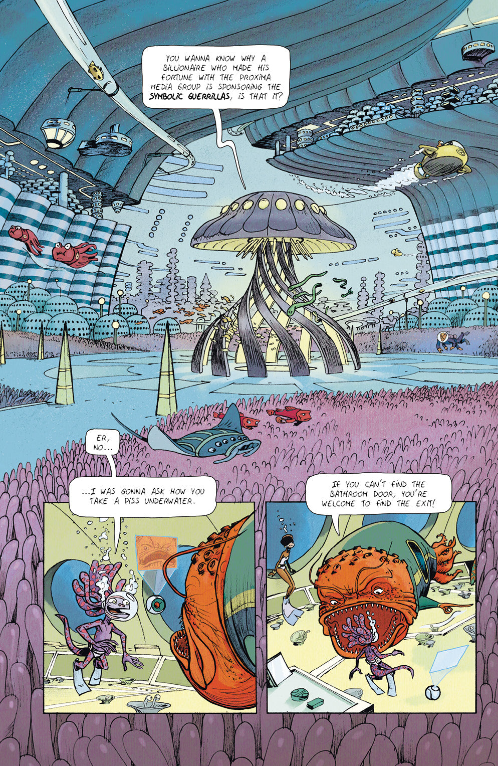 INFINITY 8 vol. 4: SYMBOLIC GUERRILLA, by Lewis Trondheim, Martin Trystram, and Kris