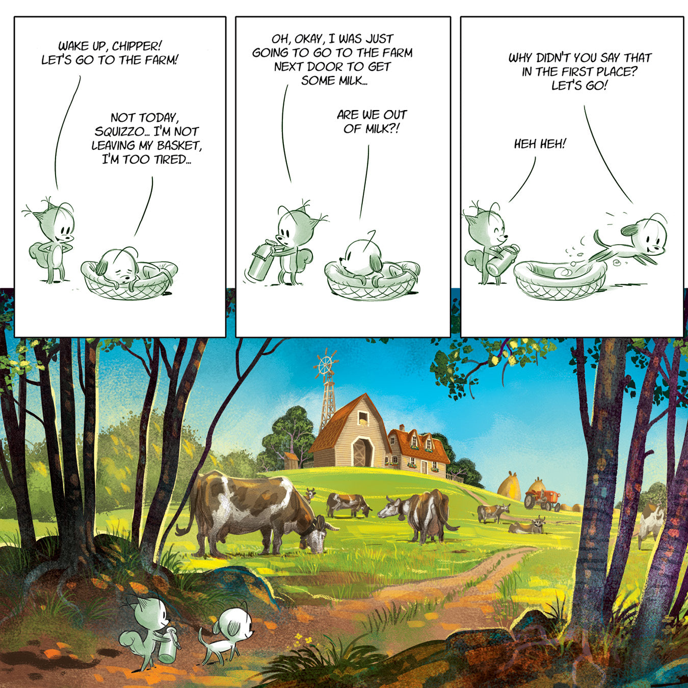 LITTLE TAILS ON THE FARM, by Brrémaud and Bertolucci