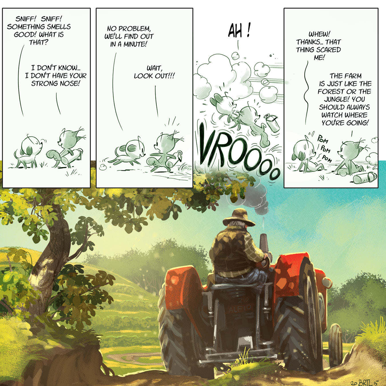LITTLE TAILS ON THE FARM, by Brrémaud and Bertolucci