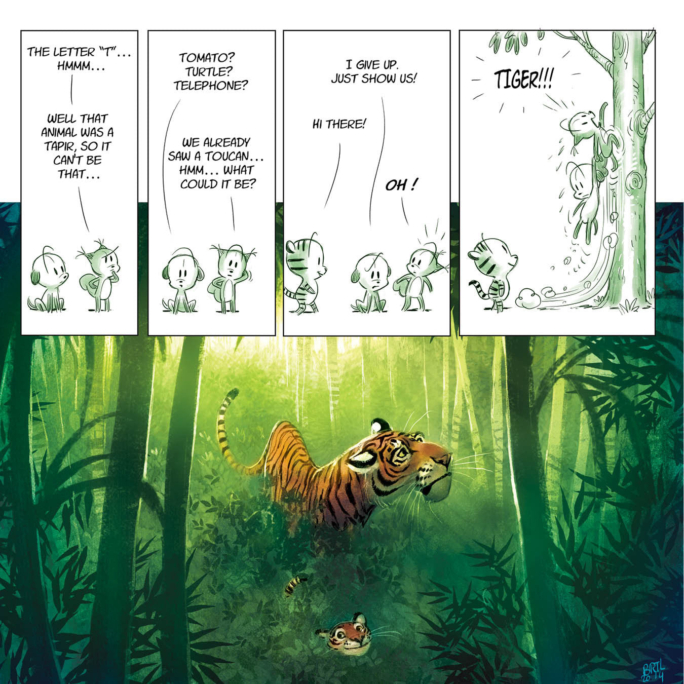 LITTLE TAILS IN THE JUNGLE, by Brrémaud & Bertolucci