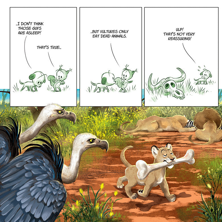 LITTLE TAILS IN THE SAVANNAH, by Brrémaud & Bertolucci
