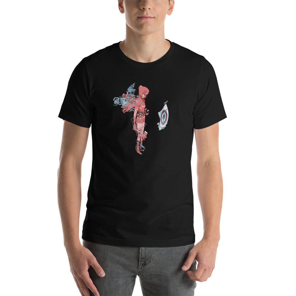 Terada Hunter (on black) Unisex t-shirt