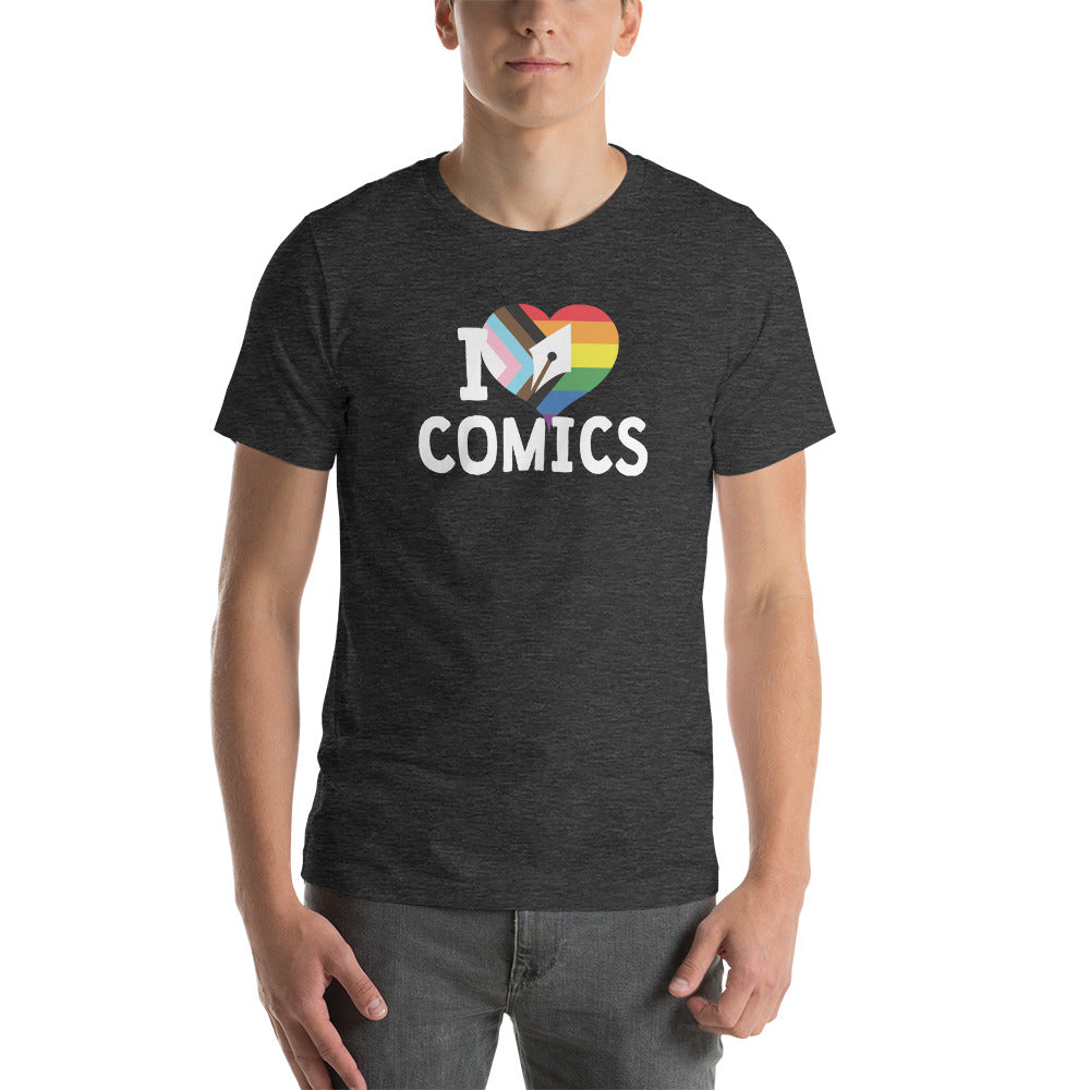 I make/love comics (pride on color) Unisex t-shirt