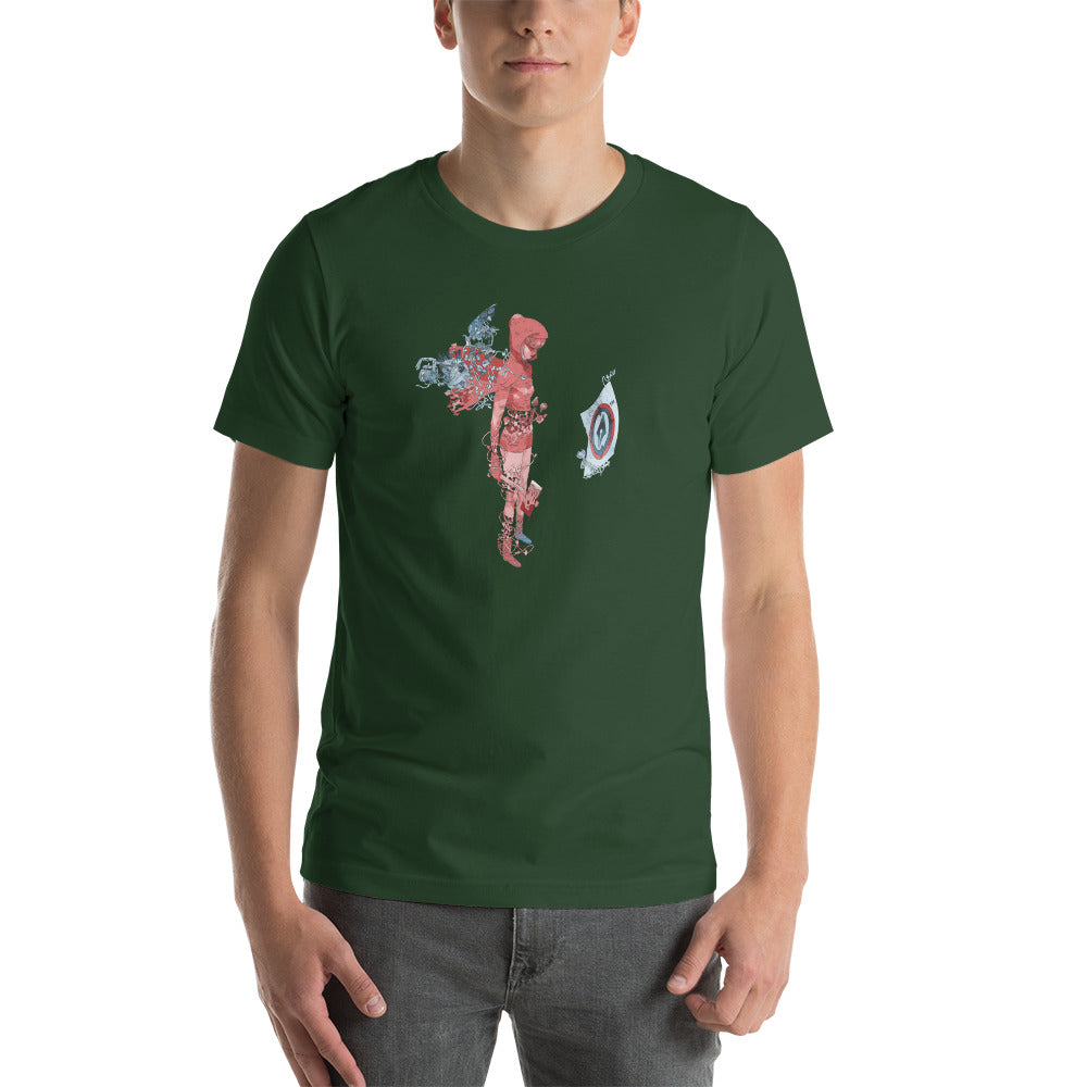 Terada Hunter (on black) Unisex t-shirt