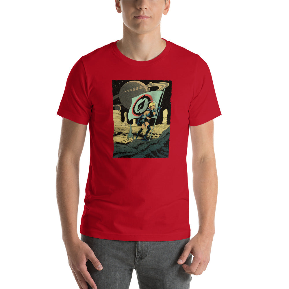 Vatine Space Girl (on color) Unisex t-shirt