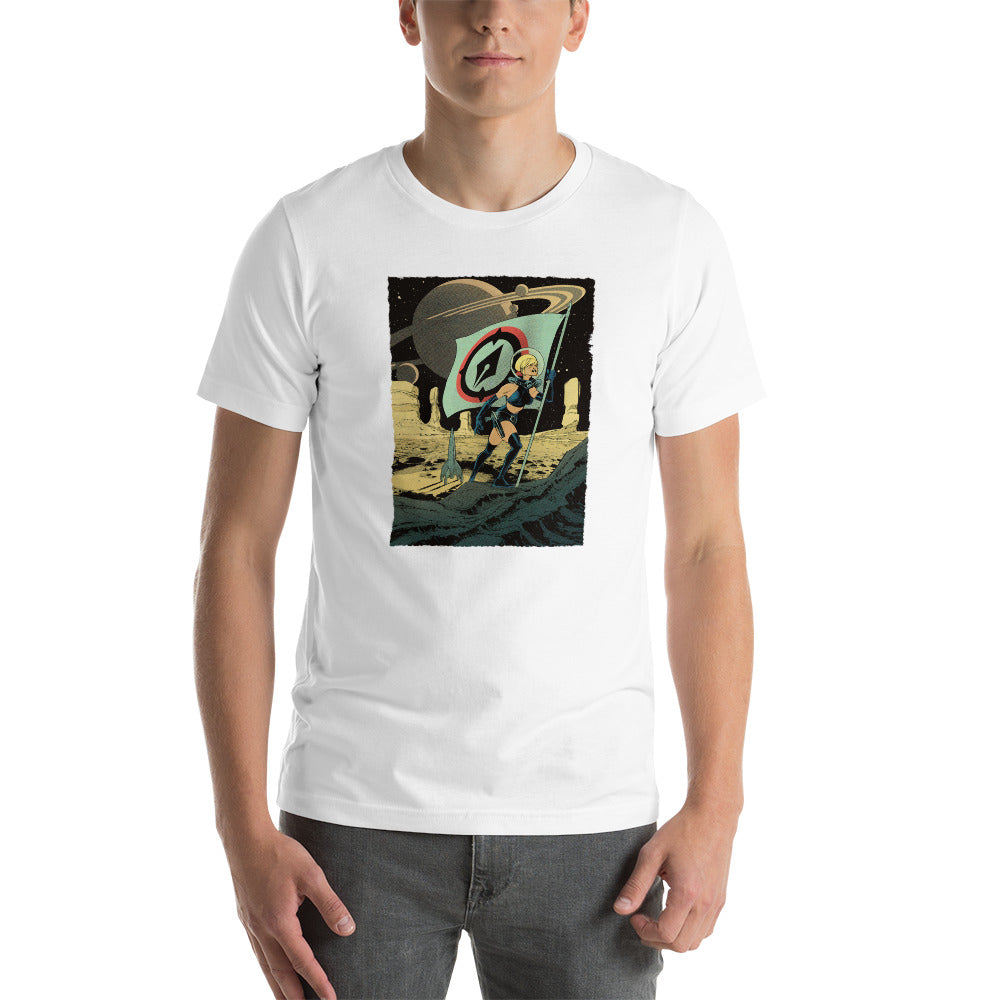 Vatine Space Girl (on color) Unisex t-shirt