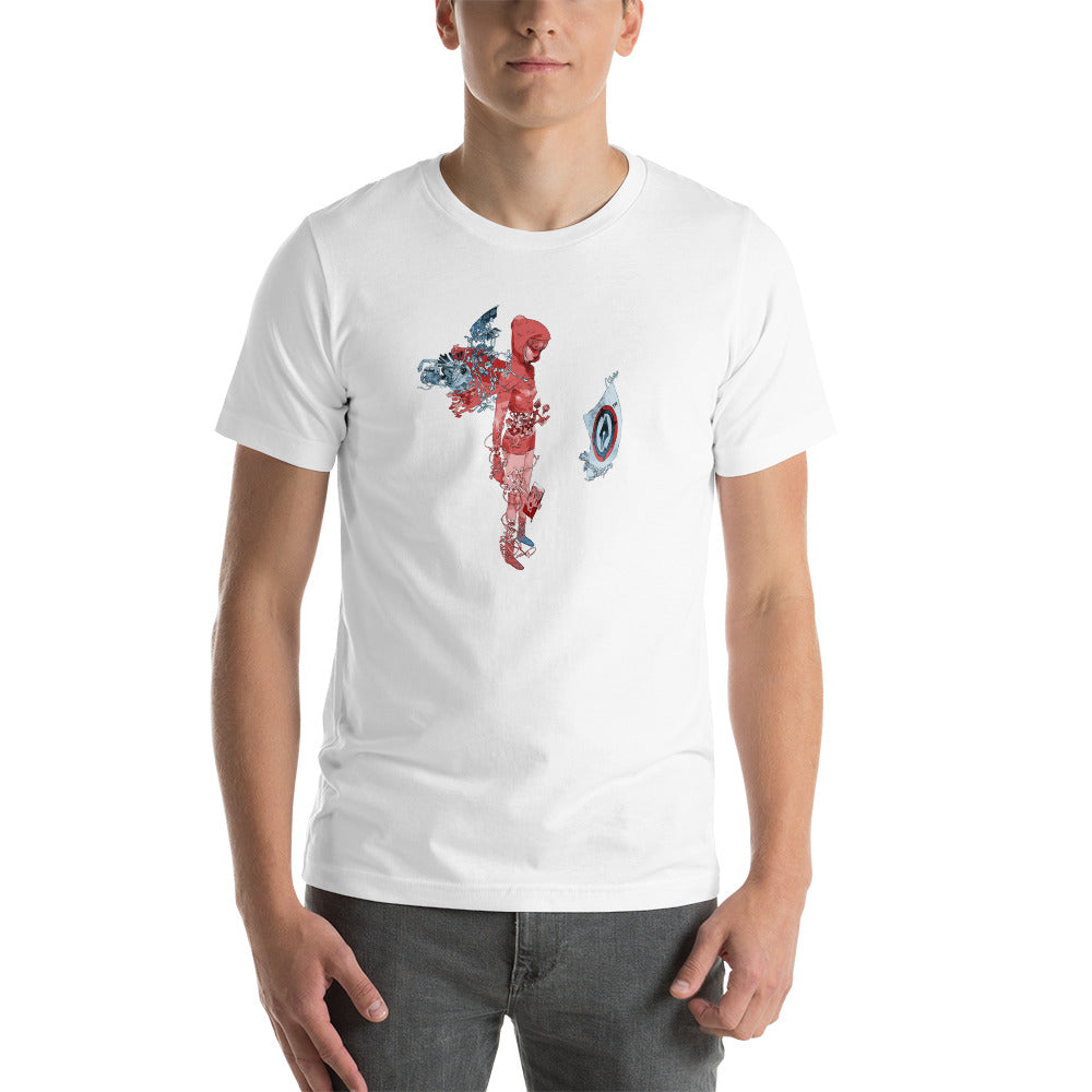 Terada Hunter (on black) Unisex t-shirt