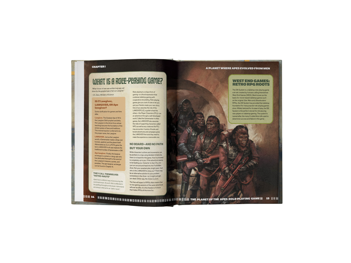 PLANET OF THE APES RPG: Ultra-Deluxe White Slipcase Set + Bonuses