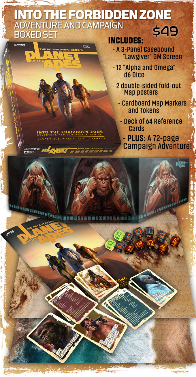 PLANET OF THE APES RPG: INTO THE FORBIDDEN ZONE - Campaign