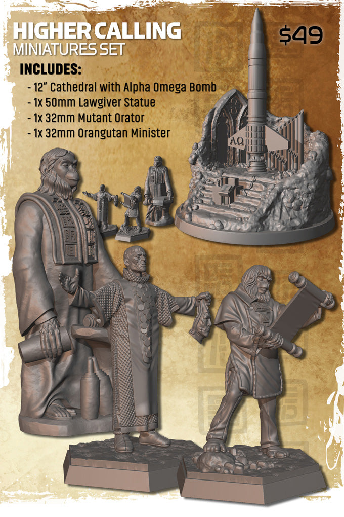 PLANET OF THE APES RPG: HIGHER CALLING - Miniature Set