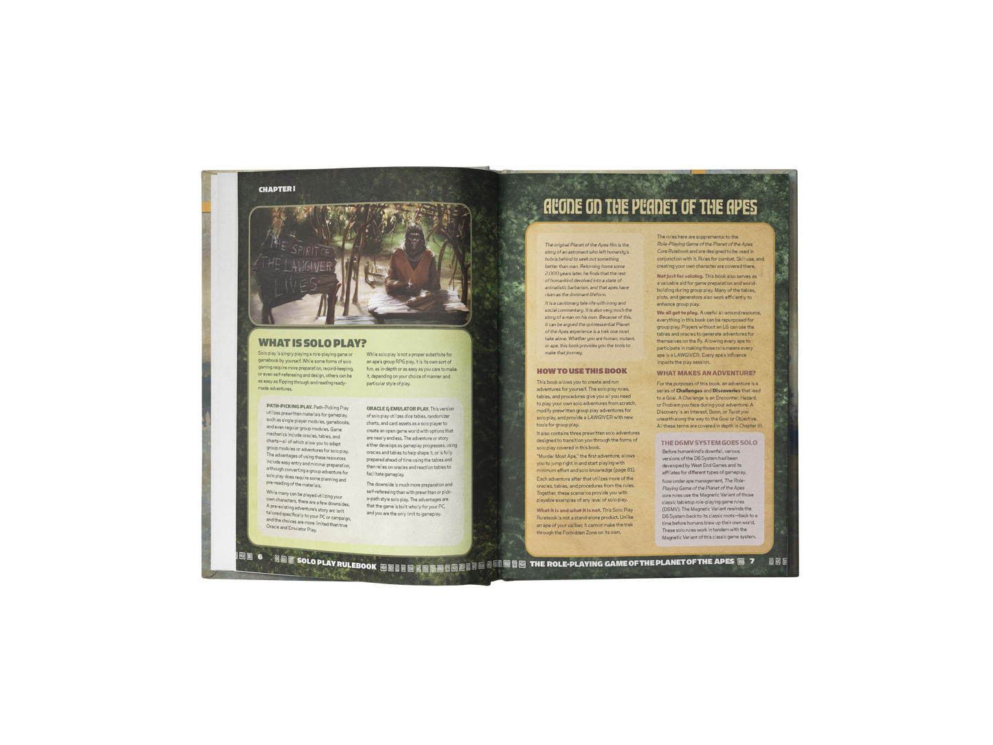 PLANET OF THE APES RPG:  Solo Rulebook - Hardcover