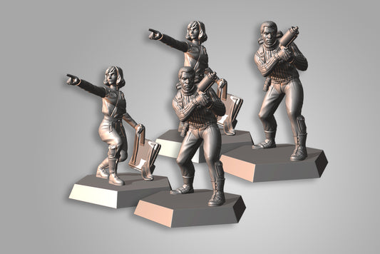 PLANET OF THE APES RPG: Extra Astronaut Minis (x4)