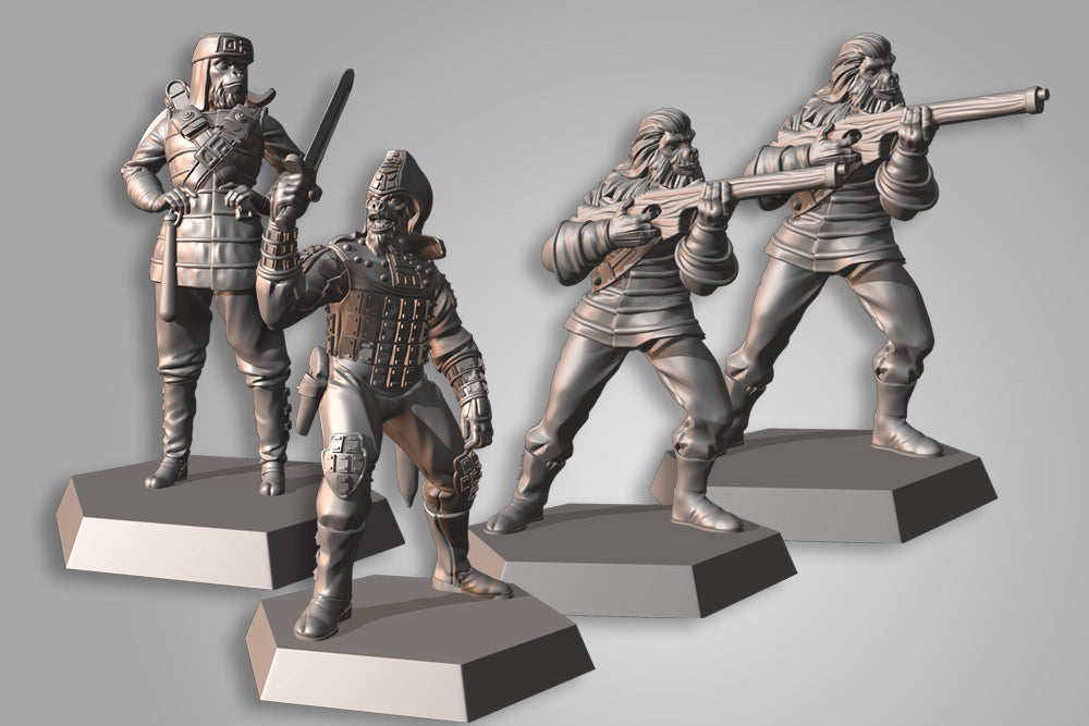 PLANET OF THE APES RPG: Extra Gorilla Minis (x4)