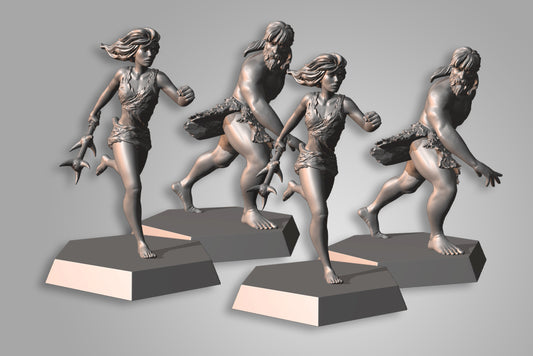 PLANET OF THE APES RPG: Extra Tribal Human Minis (x4)