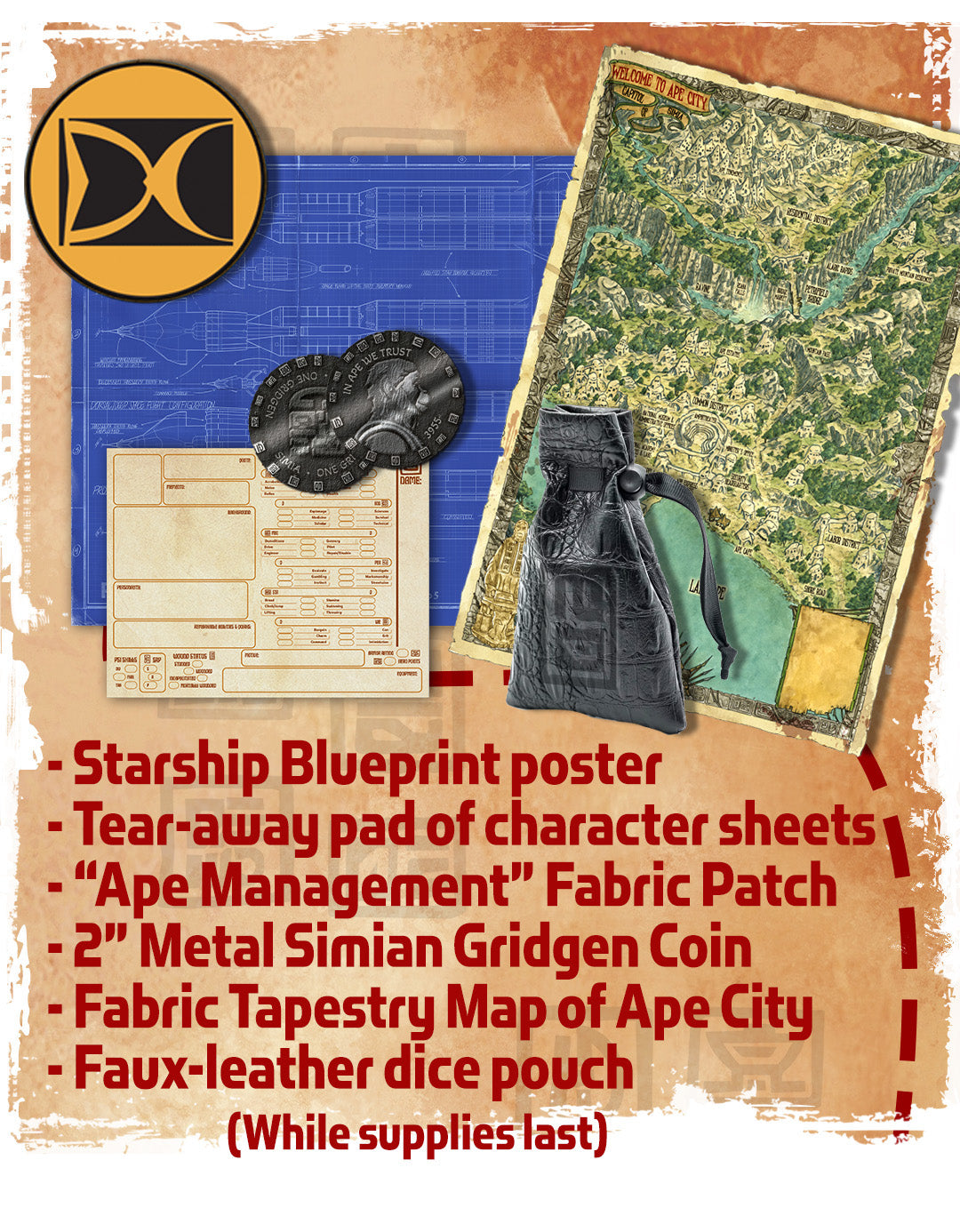 PLANET OF THE APES RPG: Ultra-Deluxe White Slipcase Set + Bonuses