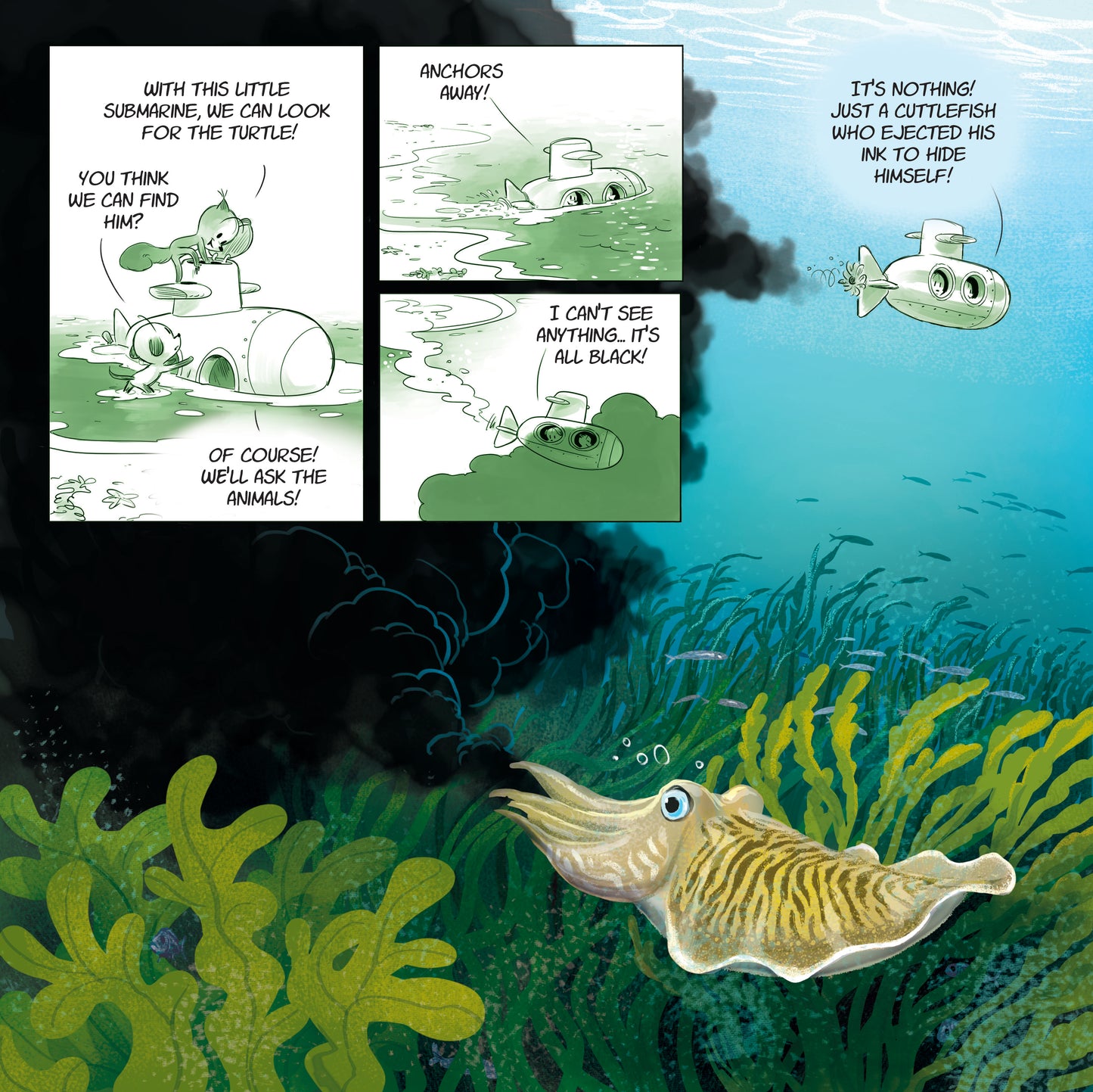LITTLE TAILS UNDER THE SEA, by Brrémaud and Bertolucci