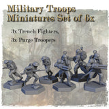 Carbon Grey Military Mini Set (x6)