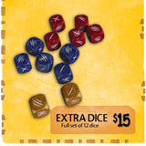 KLAW Dice set (x12)