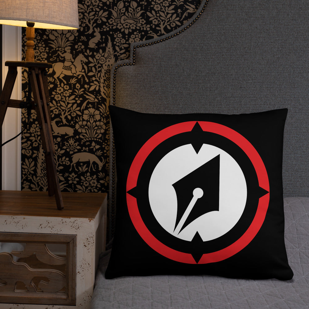 Magnetic Logo Throw Pillow