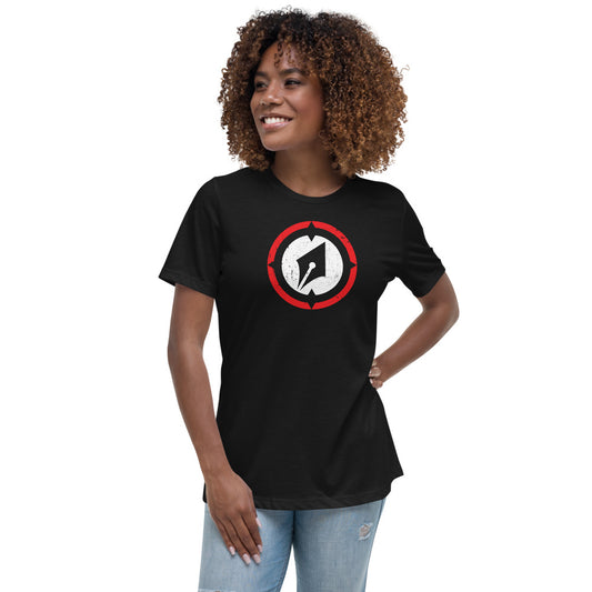 Distressed Logo Women's Relaxed Tee
