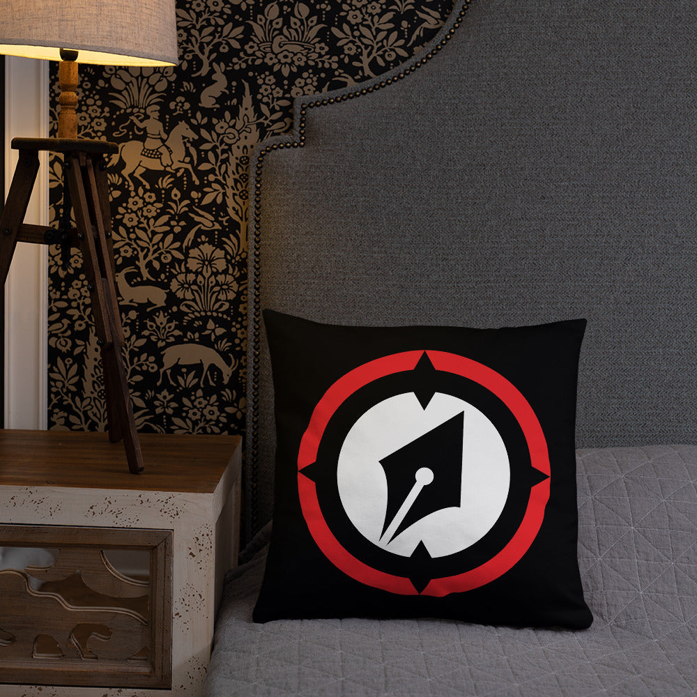 Magnetic Logo Throw Pillow