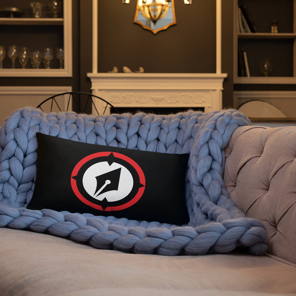 Magnetic Logo Throw Pillow