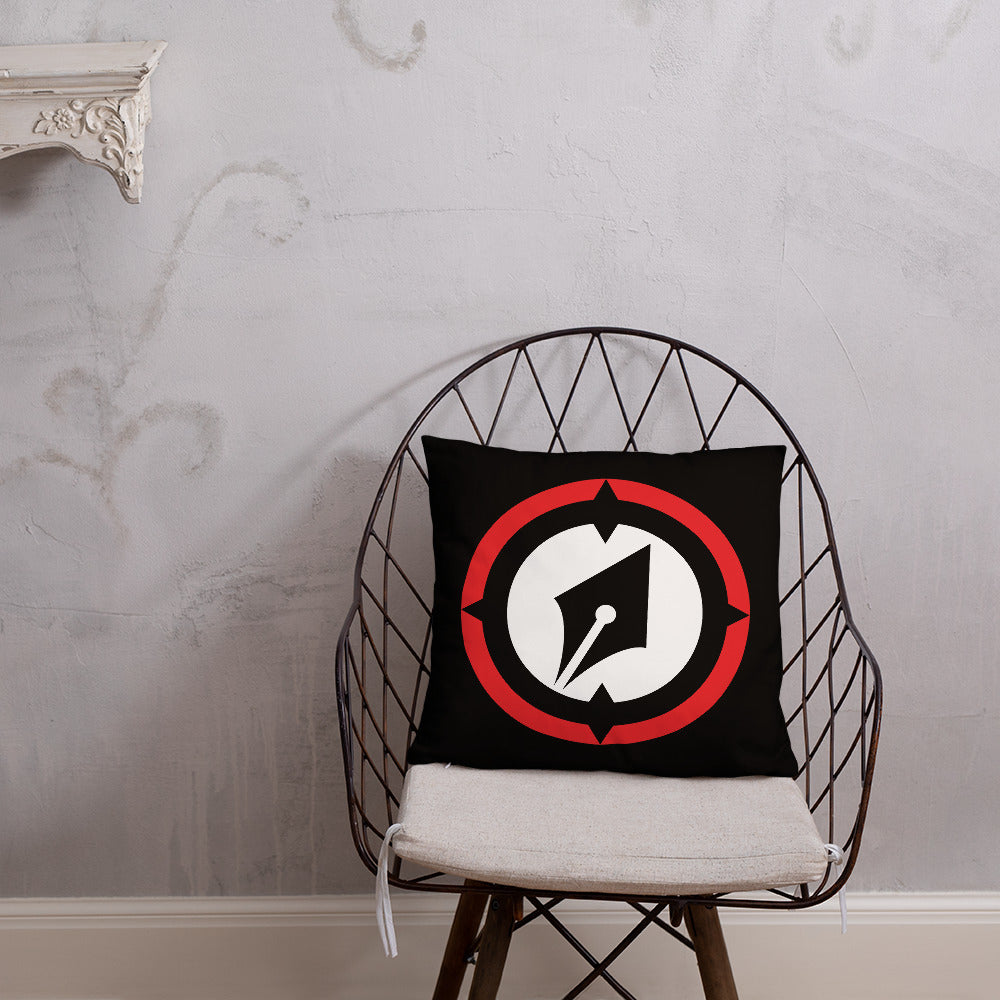 Magnetic Logo Throw Pillow