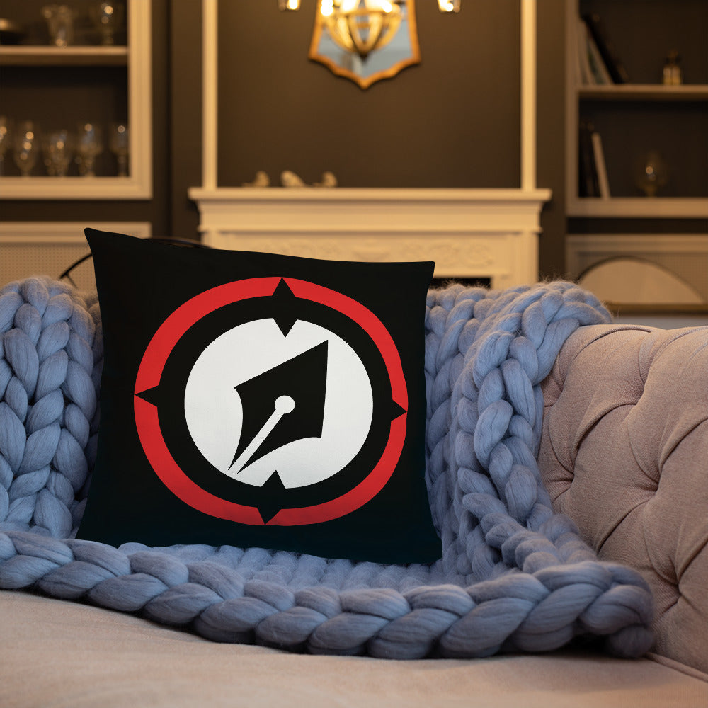 Magnetic Logo Throw Pillow