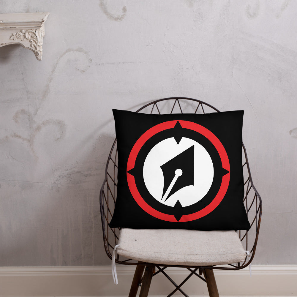 Magnetic Logo Throw Pillow