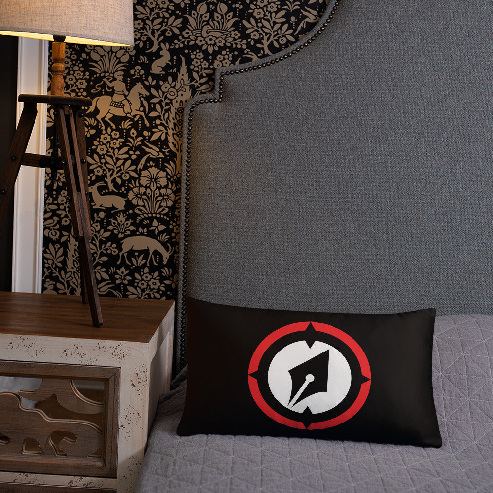 Magnetic Logo Throw Pillow