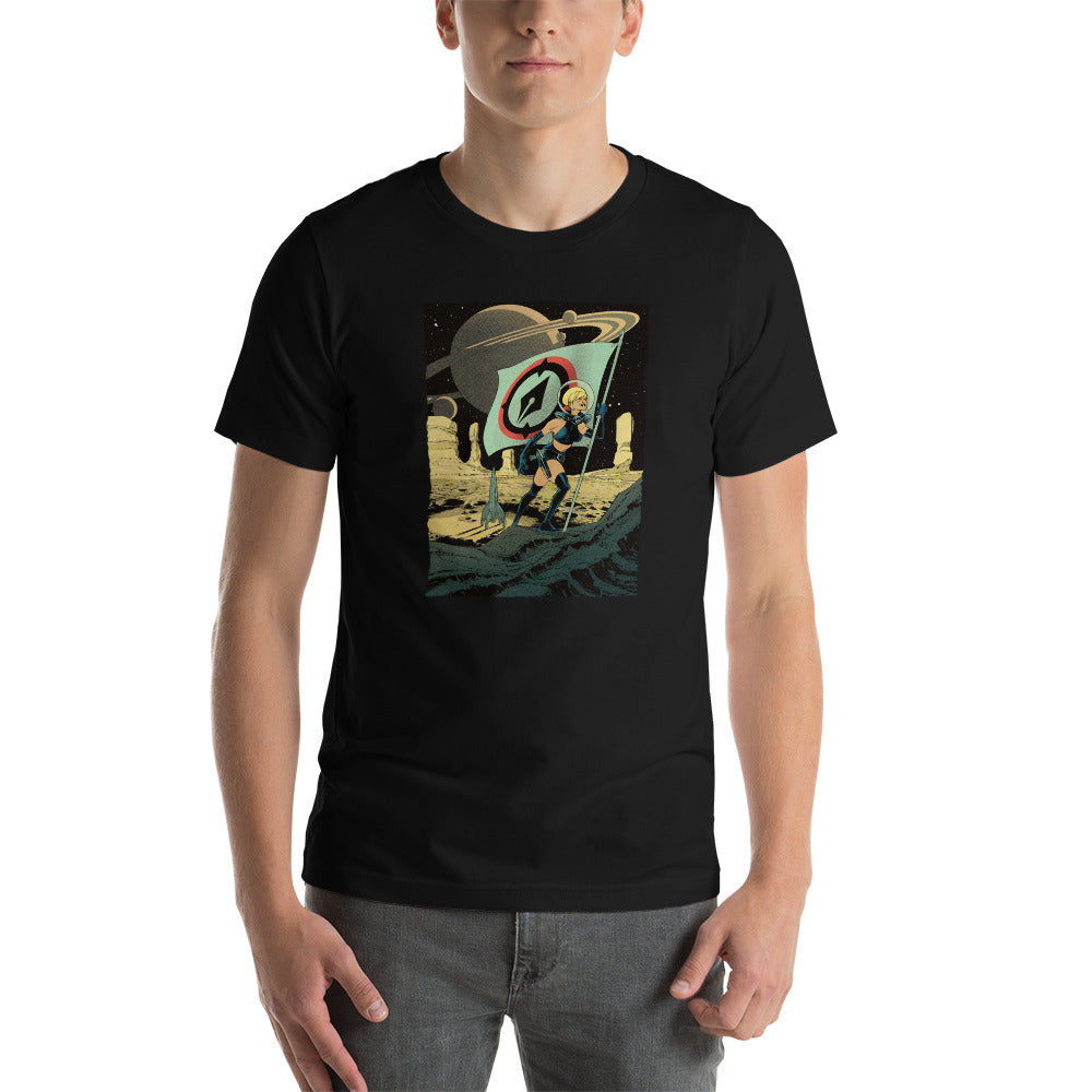 Vatine Space Girl (on color) Unisex t-shirt