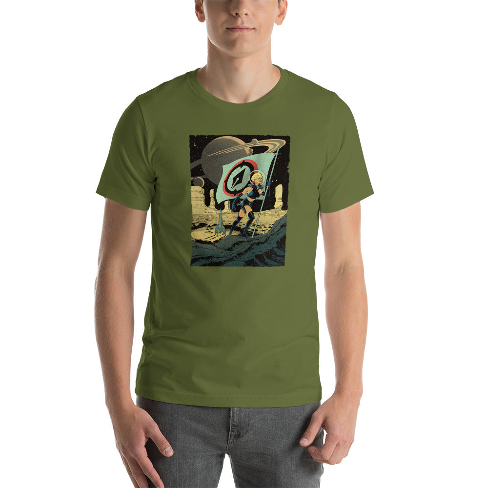 Vatine Space Girl (on color) Unisex t-shirt